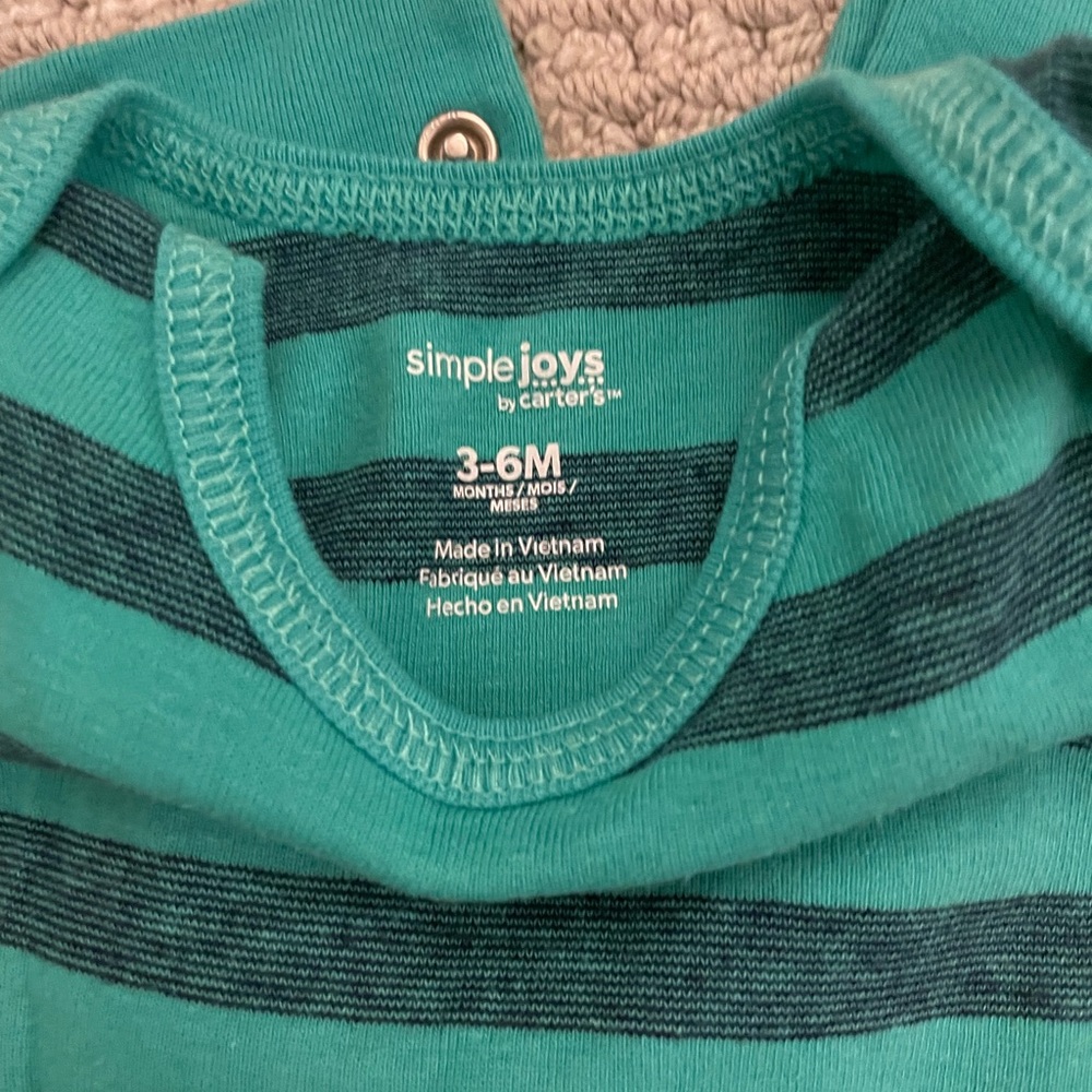 Simplejoy by Carter’s 3-6M 3 Long Sleeve Onesie - Picture 7 of 7